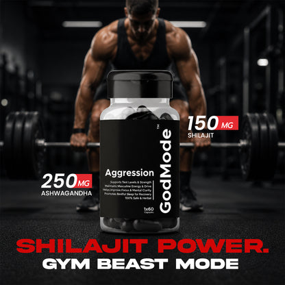 GodMode Aggression – Ayurvedic Men’s Vitality Capsules